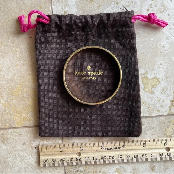 NWOT Kate Spade Bangle Bracelet & Jewelry Bag - Picture 5 of 6